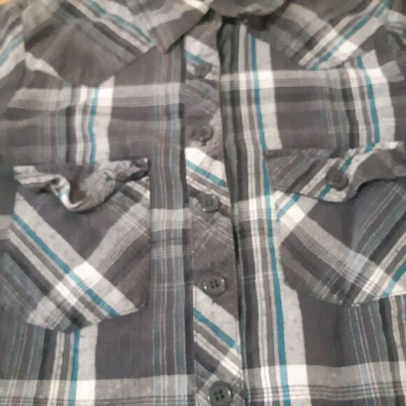 Long Sleeve Plaid Button Down Shirt small - Picture 4 of 8